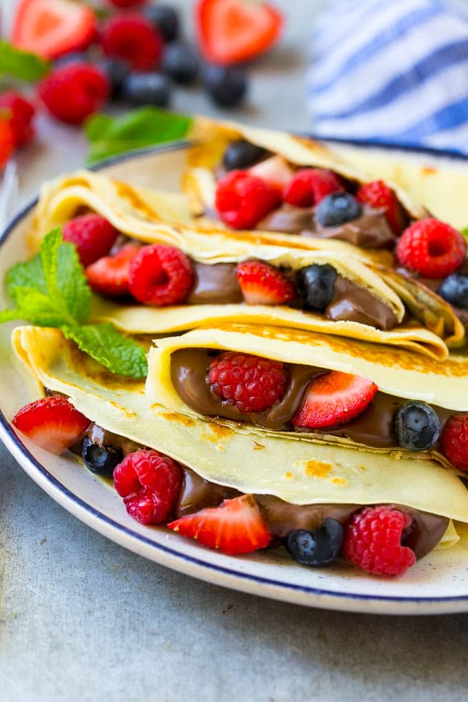 Foolproof Blender Nutella Berry Crepes for Brunch